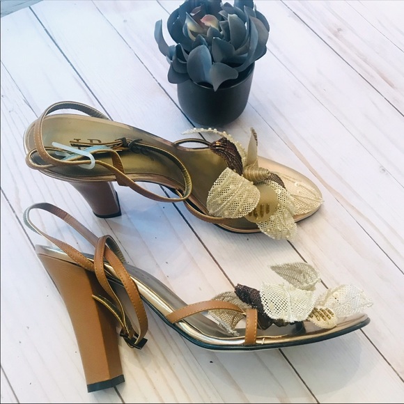 ✔️New J. Rene “Maria” Leather Sandals - Picture 3 of 7